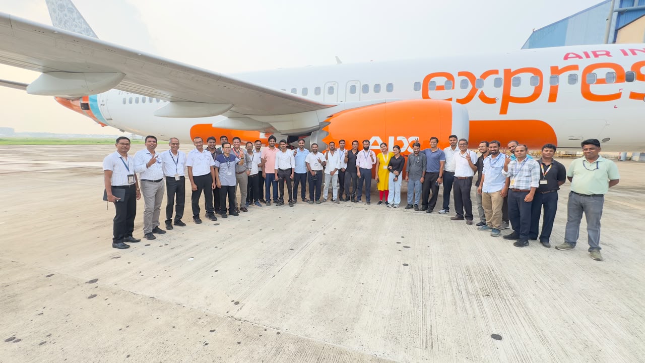 First AIX B737 MAX cabin retrofit at Hyderabad MRO