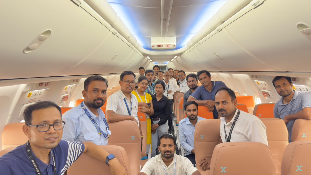 First AIX B737 MAX cabin retrofit at Hyderabad MRO